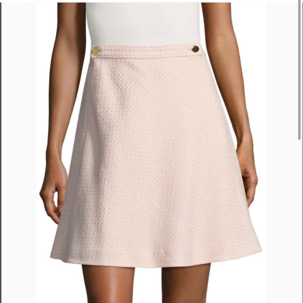 Kate Spade pink tweed skirt with buttons